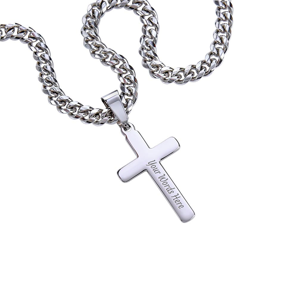 FREEDOM Cross Necklace – Honor, Faith & Legacy | Patriotic Gift for Those Who Stand for Truth